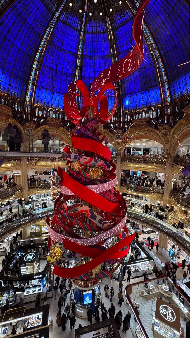 Decoração de Natal na Galeria Lafayetter