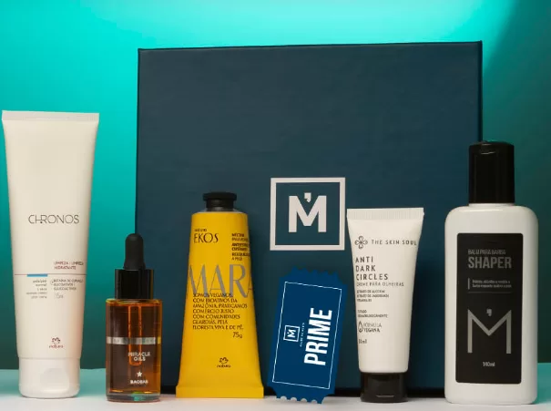 Clube de assinatura Men´s Market para cosméticos masculinos