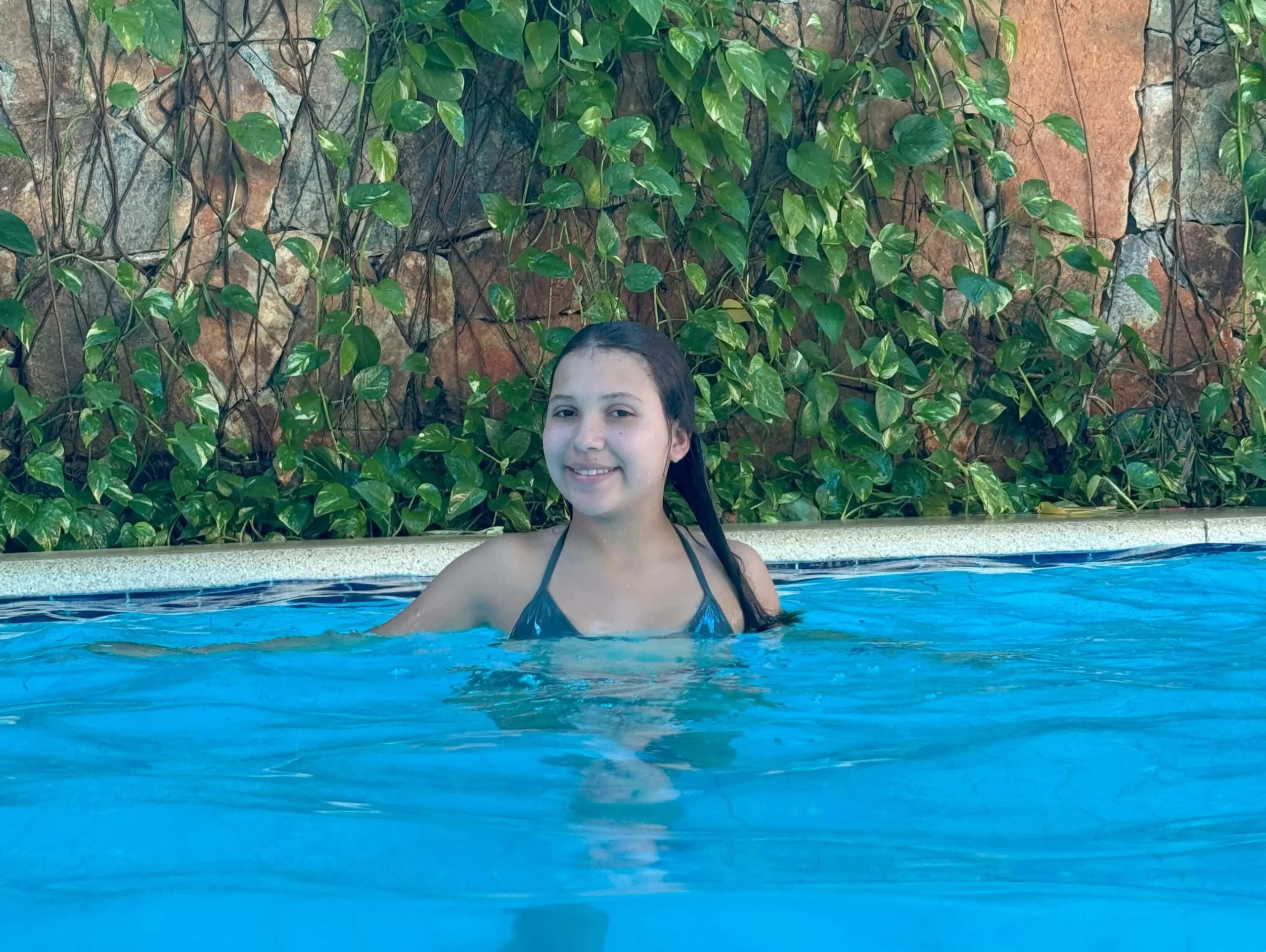 Piscina coberta e aquecida