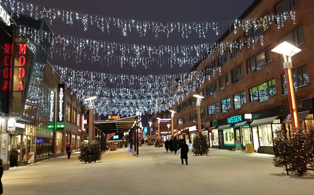 Centro comercial de Rovaniemi, na Lapônia