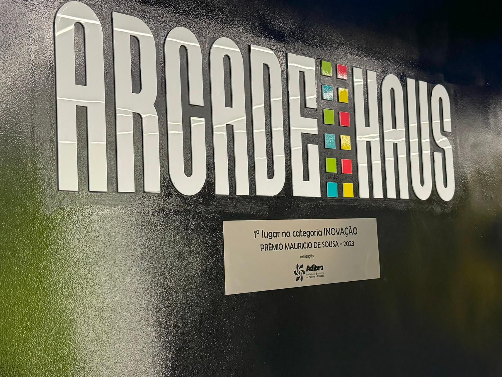 O Arcade Haus levou o prêmio de Entretenimento mais Inovador pelo Prêmio Maurício de Souza em 2023