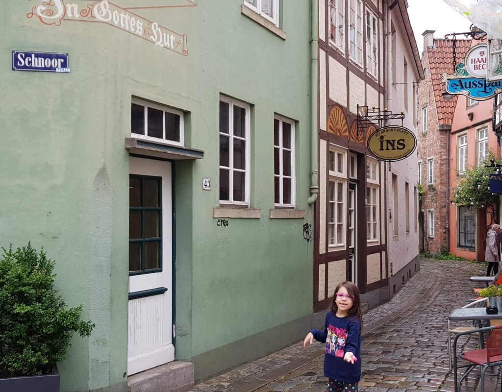 Schnoor, o bairro medieval de Bremen, tem restaurantes e lojas