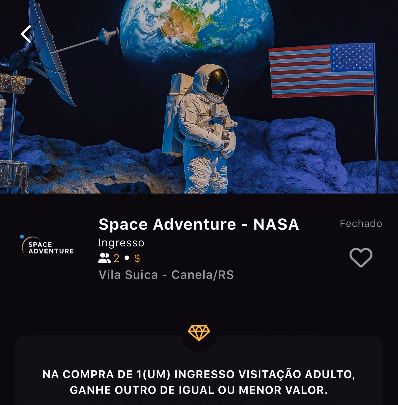 Space Adventure - oferta no Prime Goumet
